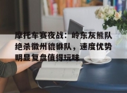 爱游戏娱乐-关于摩托车赛夜战：岭东灰熊队绝杀徽州貔貅队，速度优势明显复盘值得玩味的信息